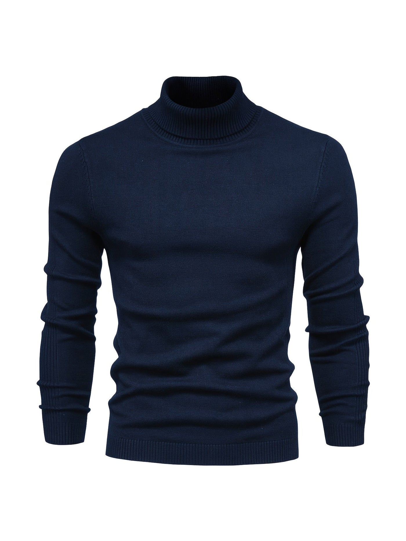 Eleganter rollkragenpullover aus merinowolle für herren