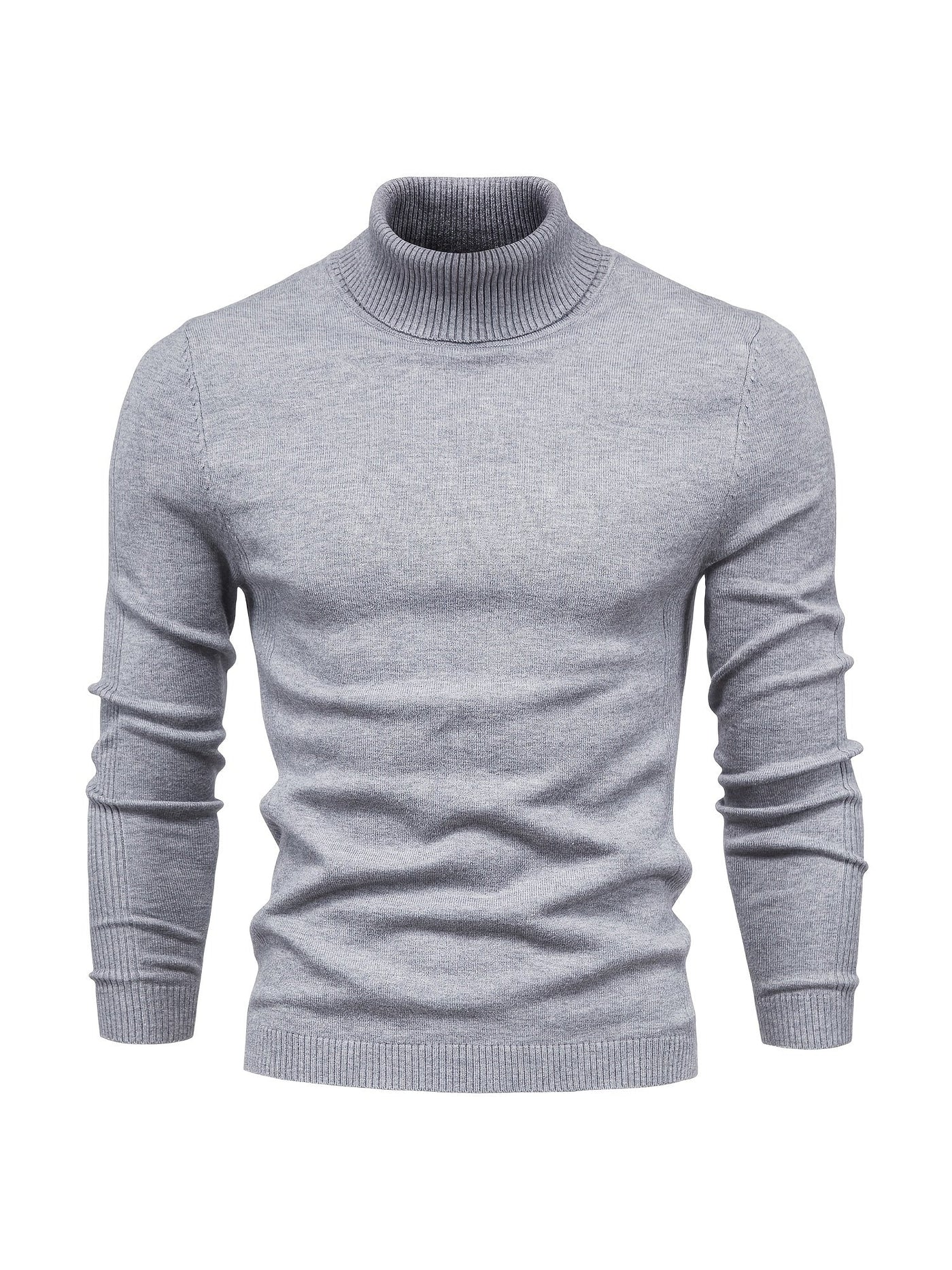 Eleganter rollkragenpullover aus merinowolle für herren