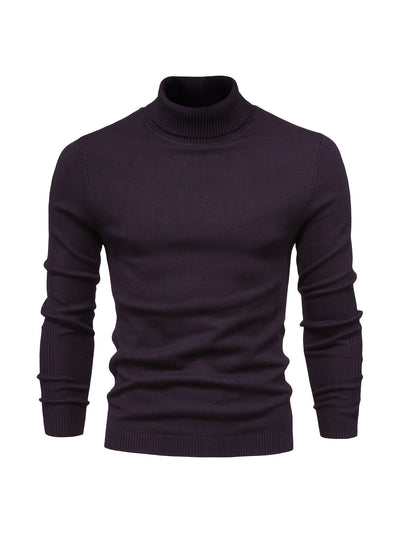 Eleganter rollkragenpullover aus merinowolle für herren