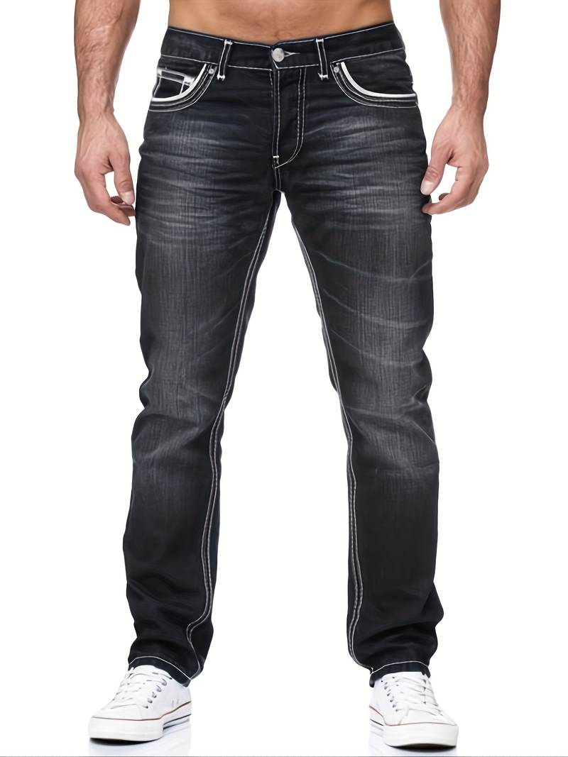 Justin – distressed-denim-jeans für herren