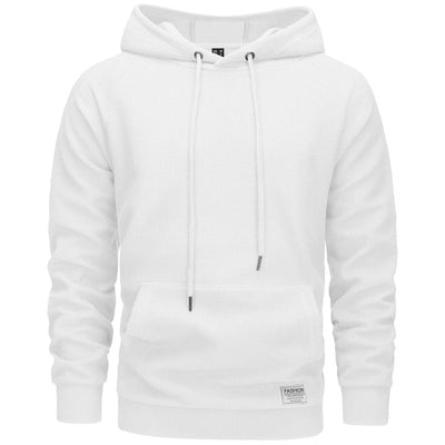 Michael – waffelstrick-hoodie für männer