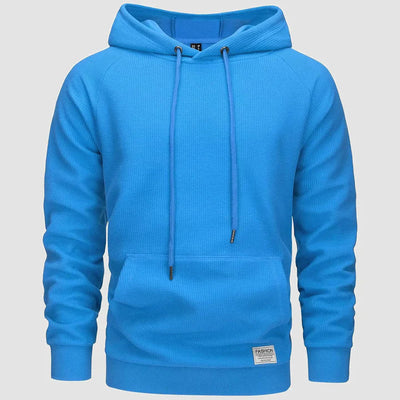 Michael – waffelstrick-hoodie für männer