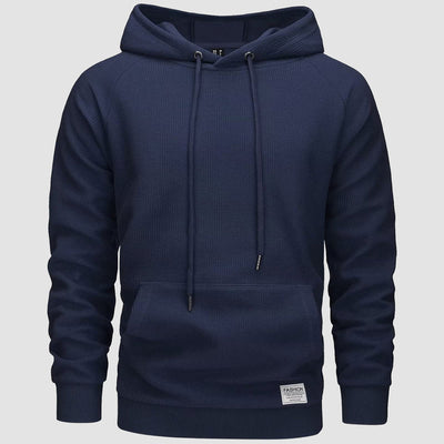 Michael – waffelstrick-hoodie für männer