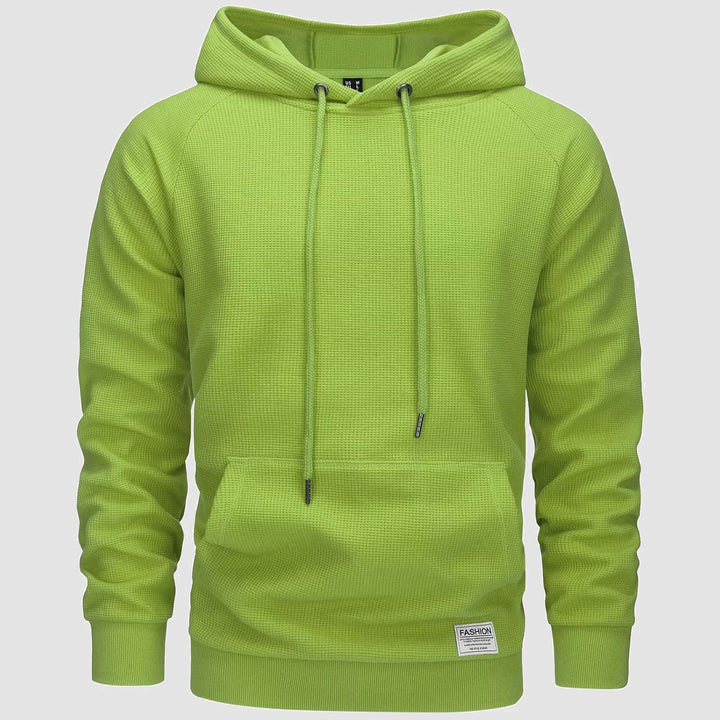 Michael – waffelstrick-hoodie für männer