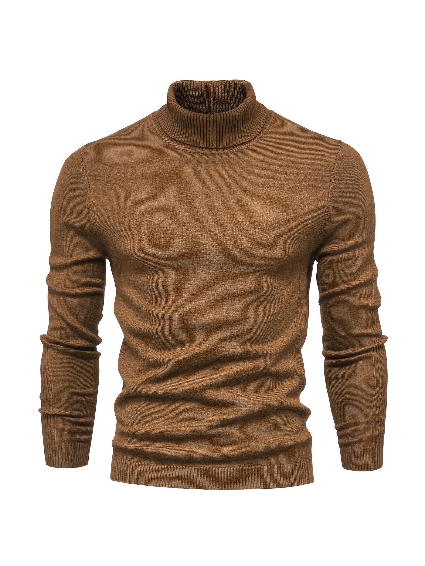 Eleganter rollkragenpullover aus merinowolle für herren