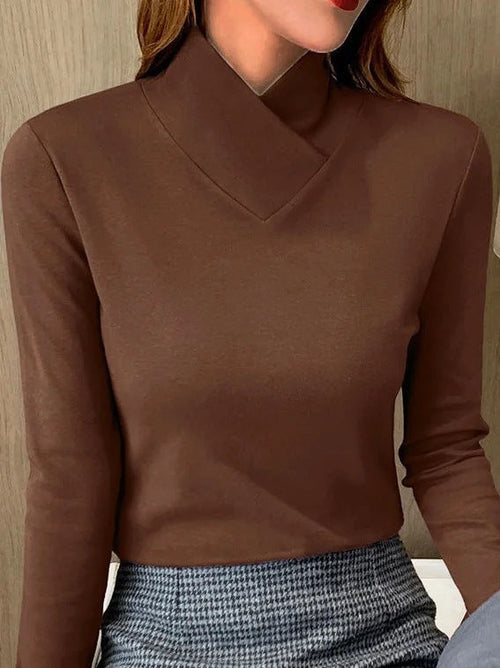 Elara – eleganter rollkragenpullover mit hohem kragen