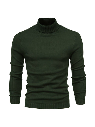 Eleganter rollkragenpullover aus merinowolle für herren