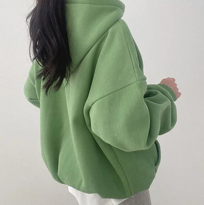 Bestickter Hoodie in Übergröße für Damen