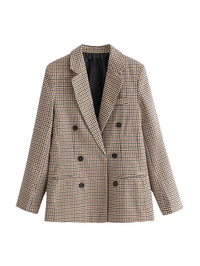 Amity – Vintage Karierter Blazer