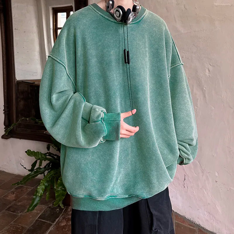 Jura – brauner baggy-pullover für herren