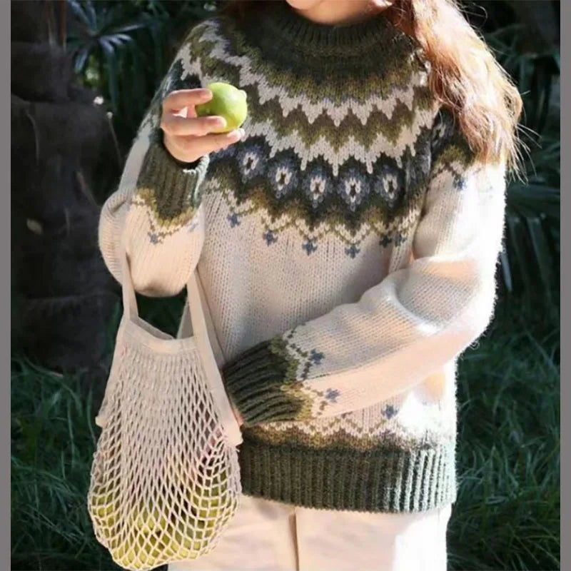 Böhmischer Strickpullover für Damen