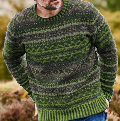 Finley – vintage-pullover mit rundhalsausschnitt