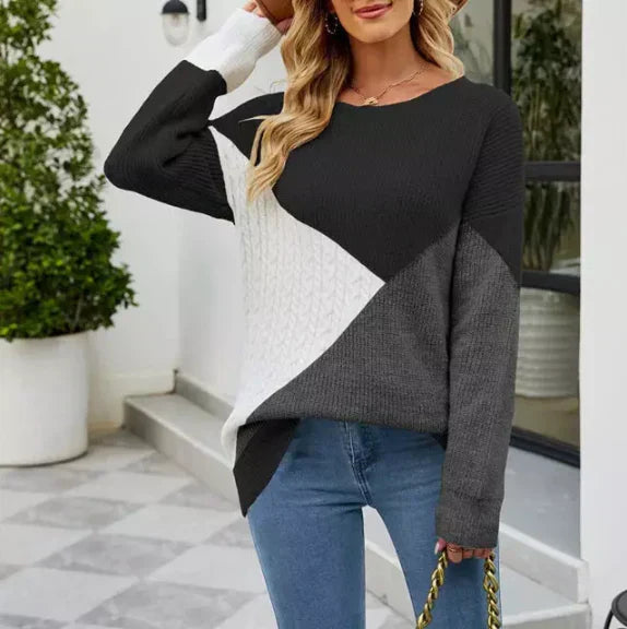 Bryony - verspieltes mehrfarbiges sweatshirt für damen. lässiges oberteil