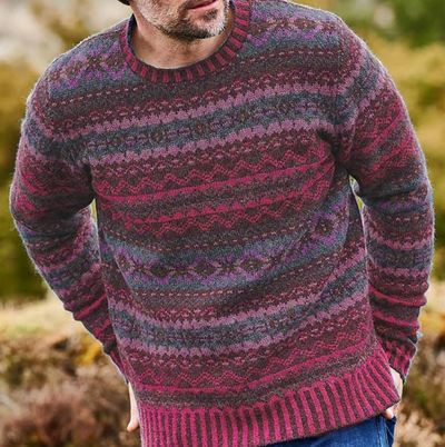 Finley – vintage-pullover mit rundhalsausschnitt