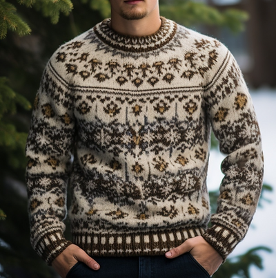 Amias – vintage-pullover für herren