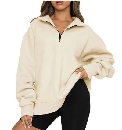 Charlotte – sweatshirt mit kragen für damen