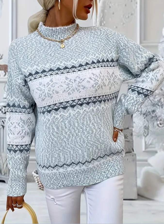 Frosty – schneeflockenpullover für damen