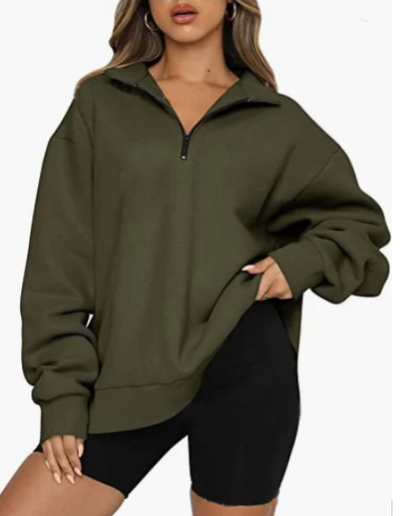 Charlotte – sweatshirt mit kragen für damen