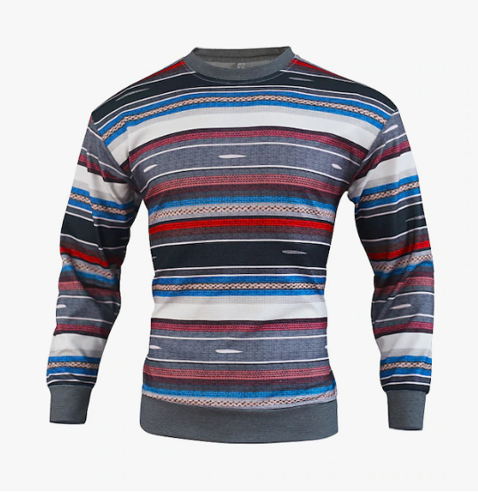 Joseph – warmer gestreifter rippstrickpullover für herren