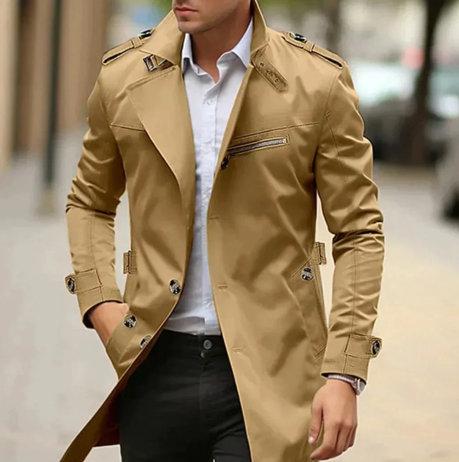 Dominik - eleganter leichter trenchcoat für herren