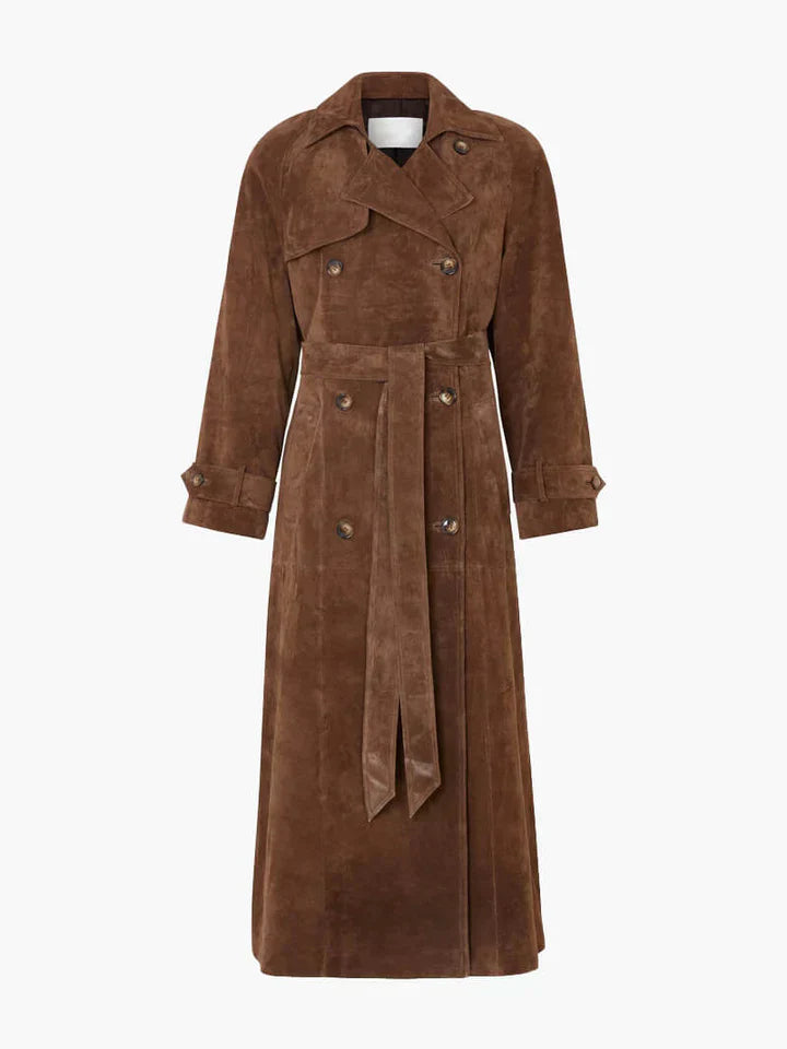 Farnza - trenchcoat aus wildleder