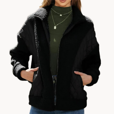 Gabriel | kuschelige steppjacke aus sherpa für damen