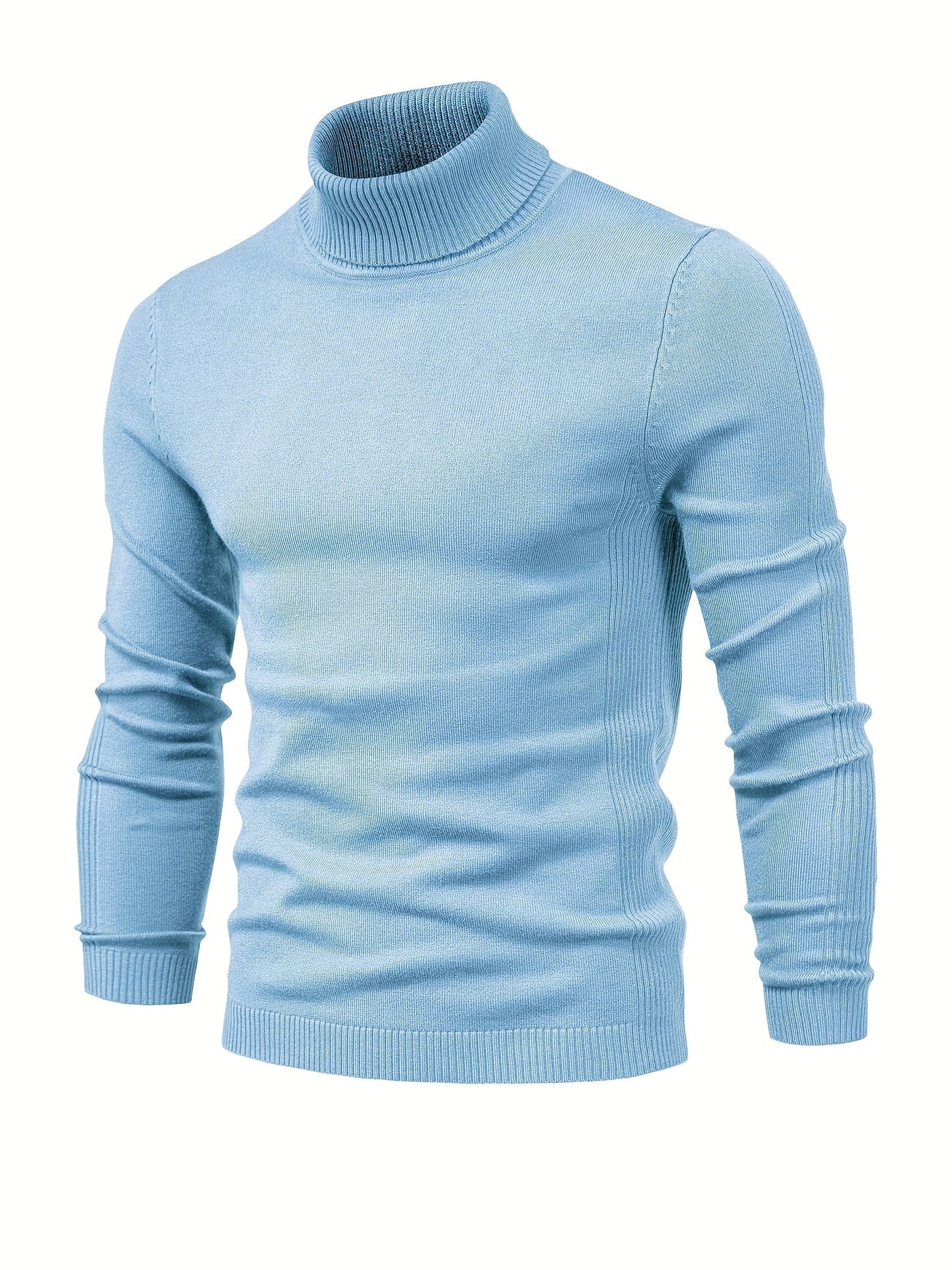 Eleganter rollkragenpullover aus merinowolle für herren