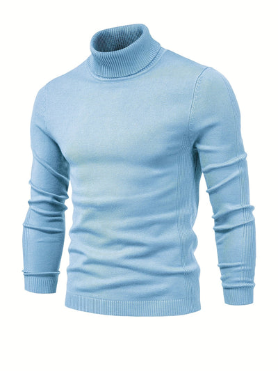 Eleganter rollkragenpullover aus merinowolle für herren