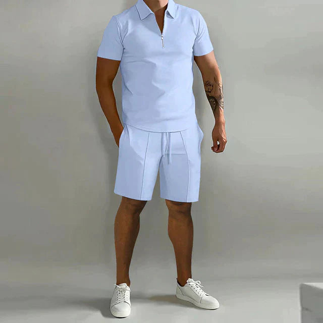 Ensemble Valezo - 2 Teile - Projekt Paris - Polo und Shorts für Herren - Elegant und bequem