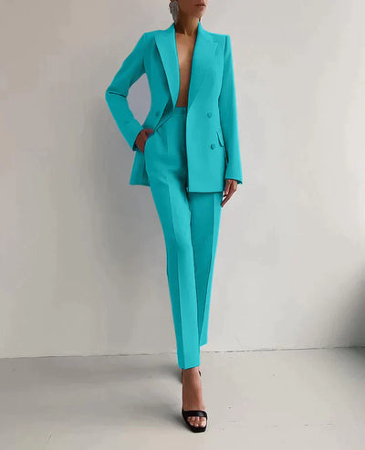 JUNA - stilvolles set bestehend aus edlem blazer und eleganter hose