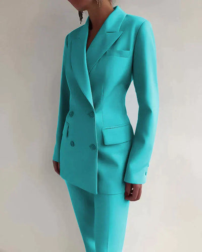 JUNA - stilvolles set bestehend aus edlem blazer und eleganter hose