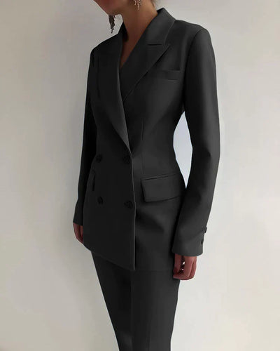 JUNA - stilvolles set bestehend aus edlem blazer und eleganter hose