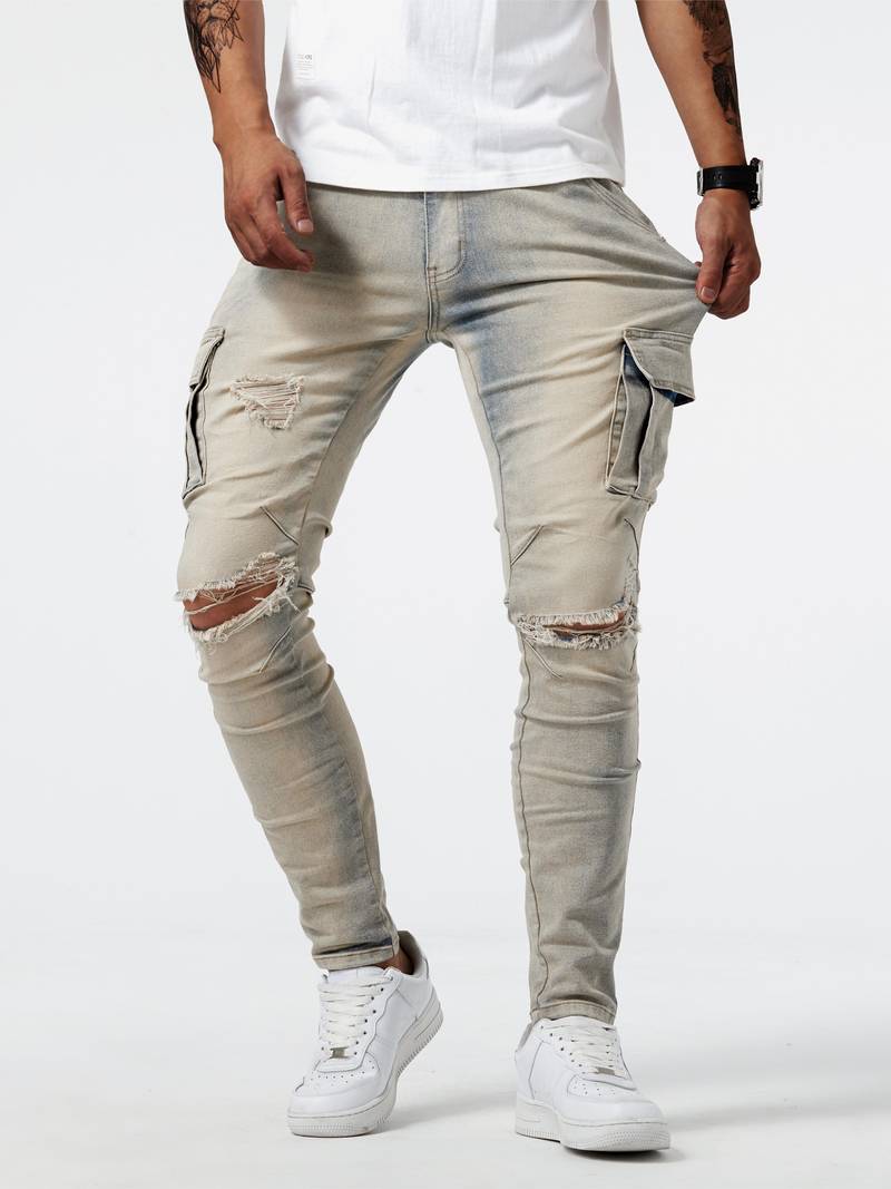 Dean – slim-fit-cargos für herren