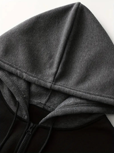 Charles – kontrast-hoodie für herren