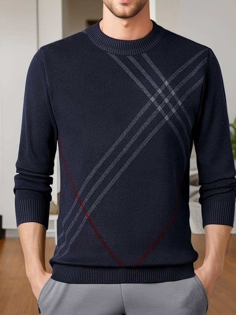 Soren – lässiger warmer pullover mit rundhalsausschnitt