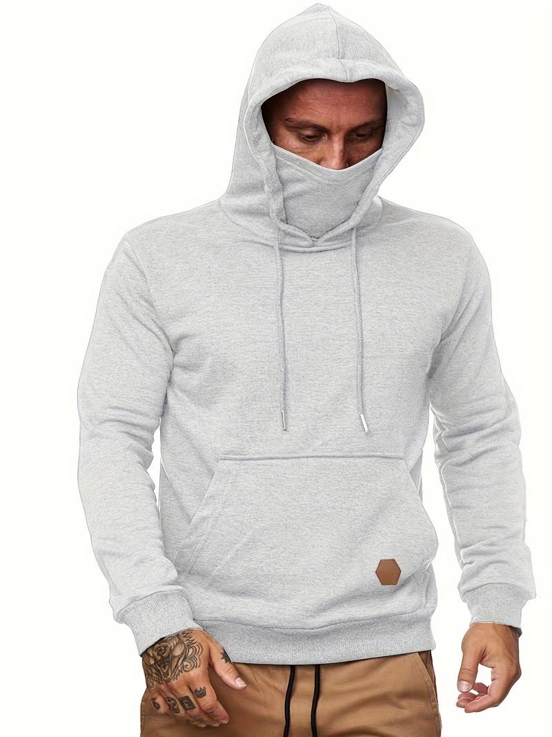 Brandon – trendiger kapuzenpullover mit maske für männer