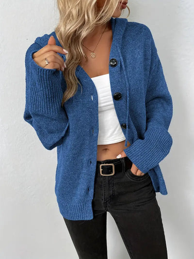 Sarah – stylischer cardigan mit knopfleiste