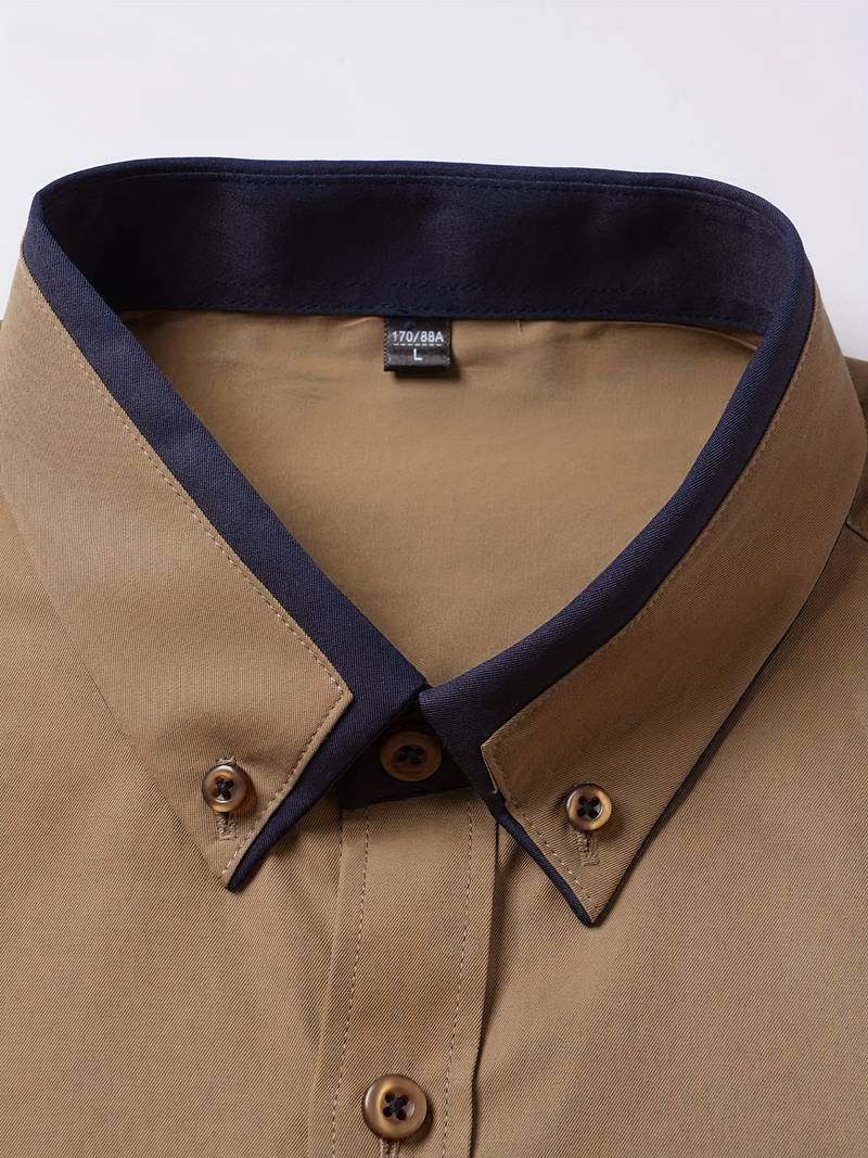 Kevin – klassisches button-up-hemd für herren