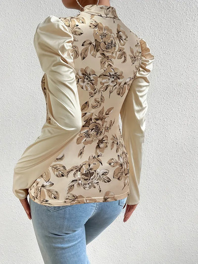 Eira - satin-top mit blumenmuster