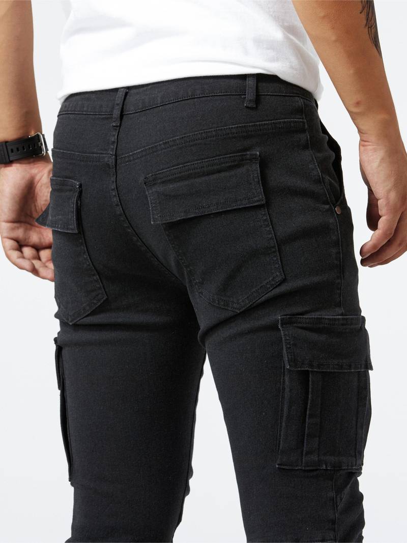 Dean – slim-fit-cargos für herren