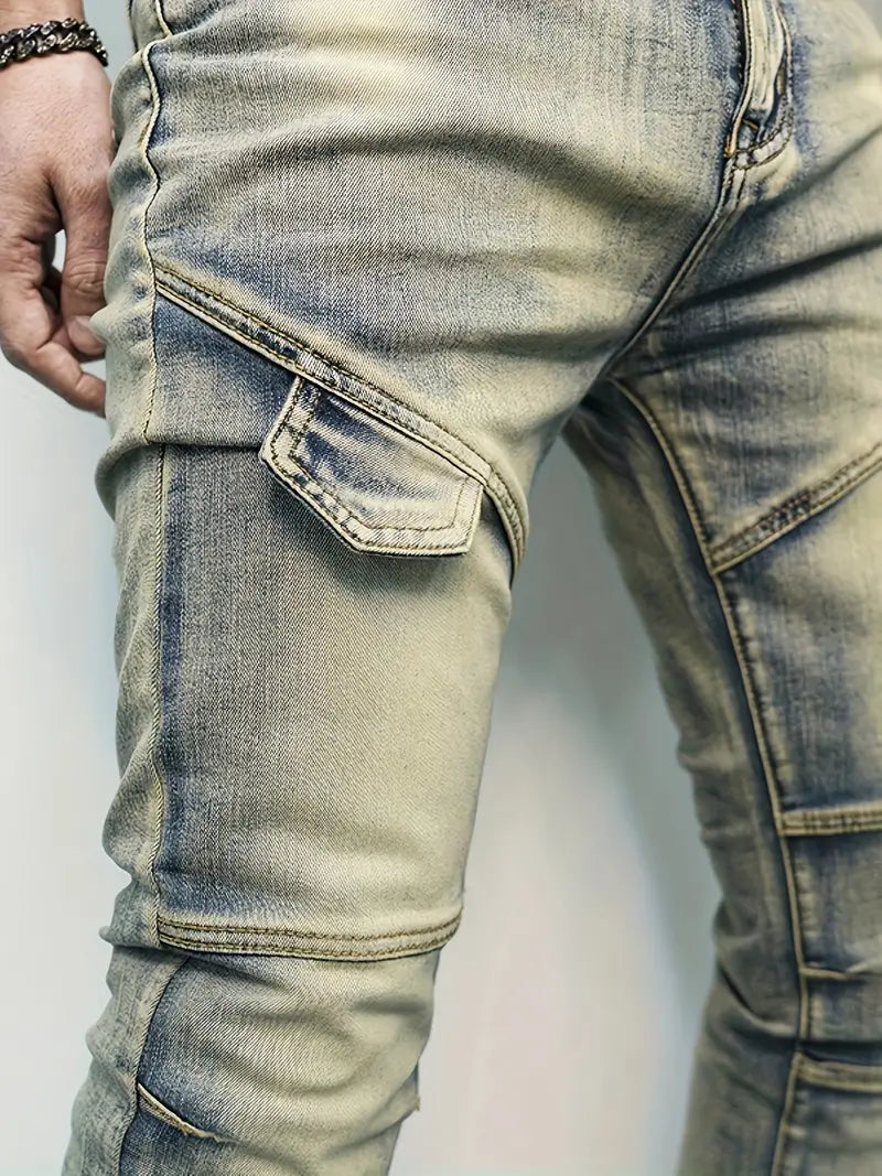 Justin – stylische zerrissene jeans für männer