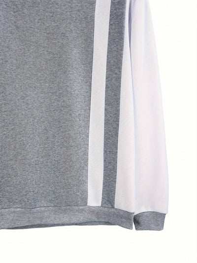 Kevin – trendiger farbblock-pullover mit rundhalsausschnitt