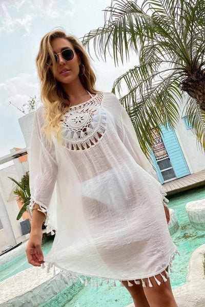 Kaftan Strand Häkel Boho