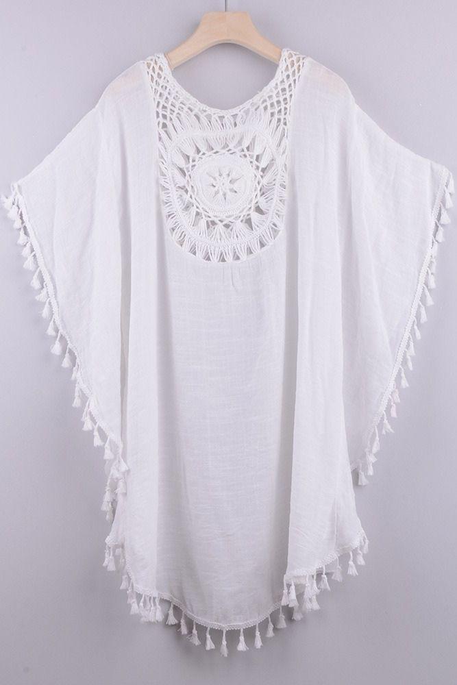 Kaftan Strand Häkel Boho