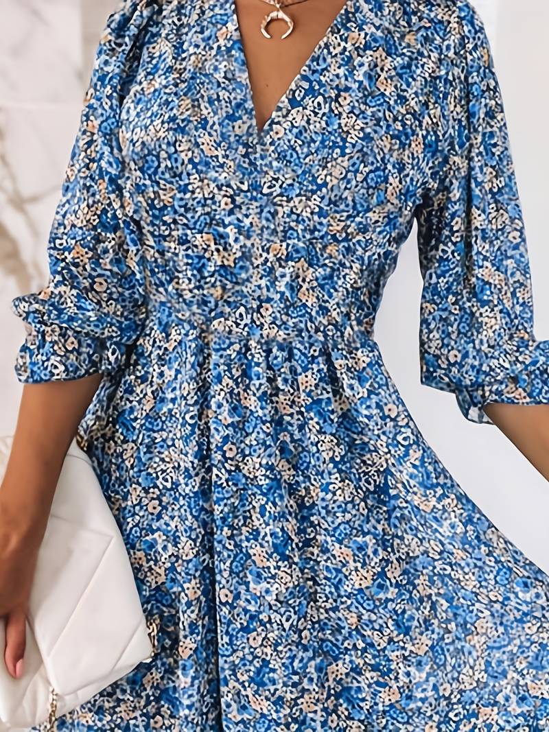 Grace – boho-kleid mit puffärmeln