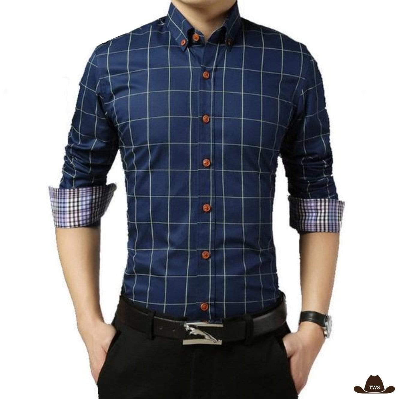 Slim Fit Westernhemd