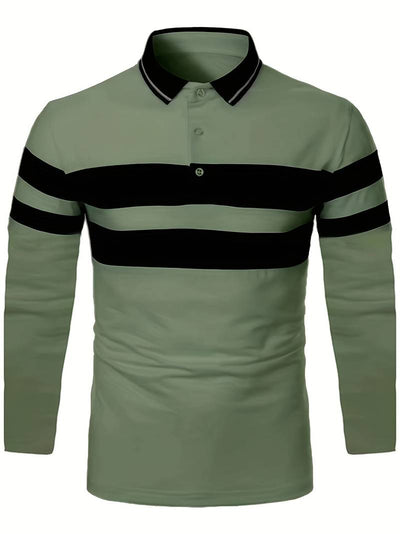 Christopher – lässiges colorblock-langarmshirt