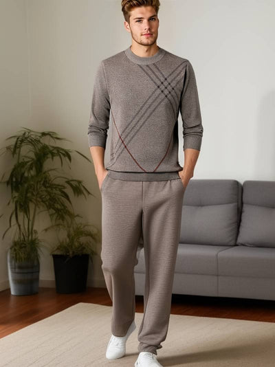 Soren – lässiger warmer pullover mit rundhalsausschnitt