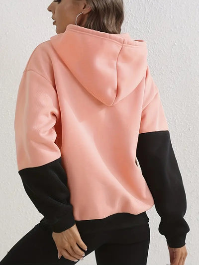 Savannah – farbblock-hoodie für damen