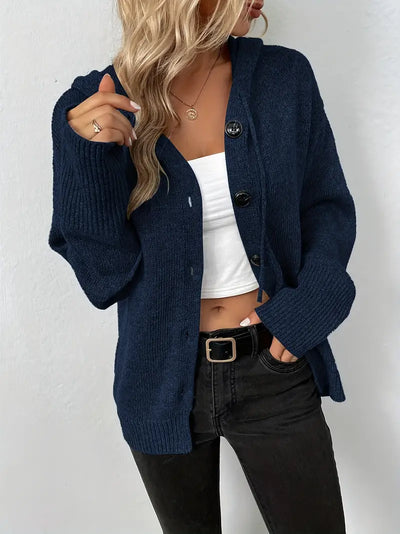 Sarah – stylischer cardigan mit knopfleiste